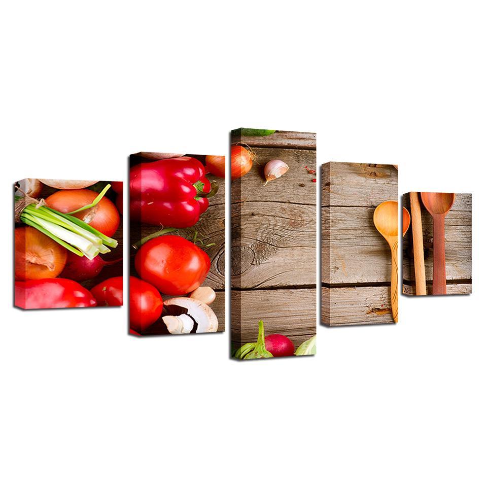 Vegetables Canvas Set