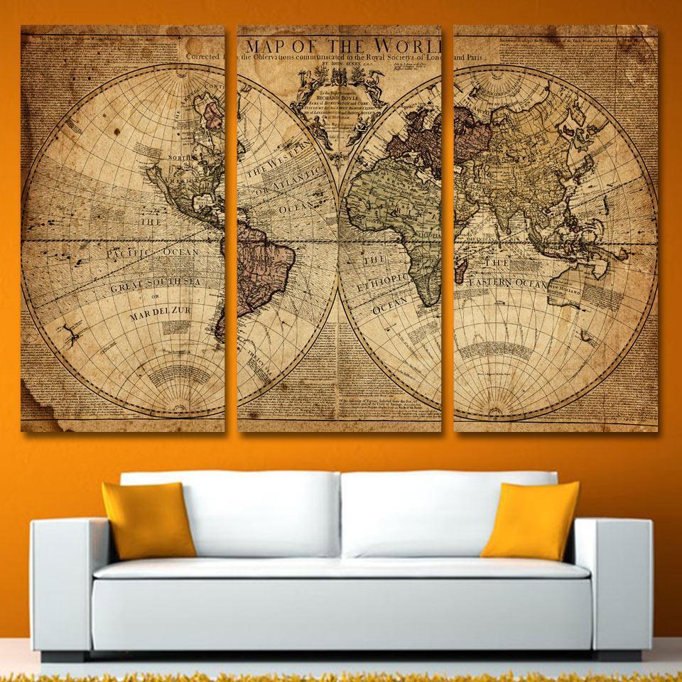 World Map - Royal Society of London & Paris