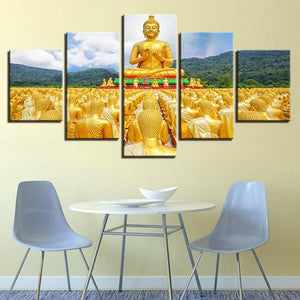 Golden Statues of Buddha