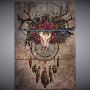 Deer Skull Dreamcatcher