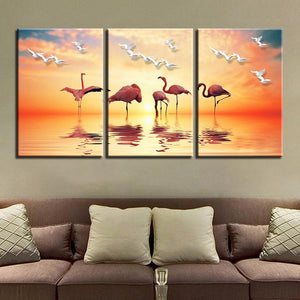 Flamingos Sunset