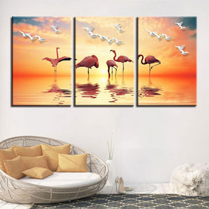 Flamingos Sunset