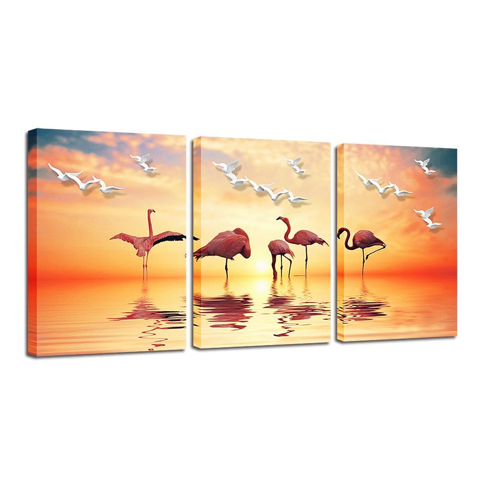 Flamingos Sunset