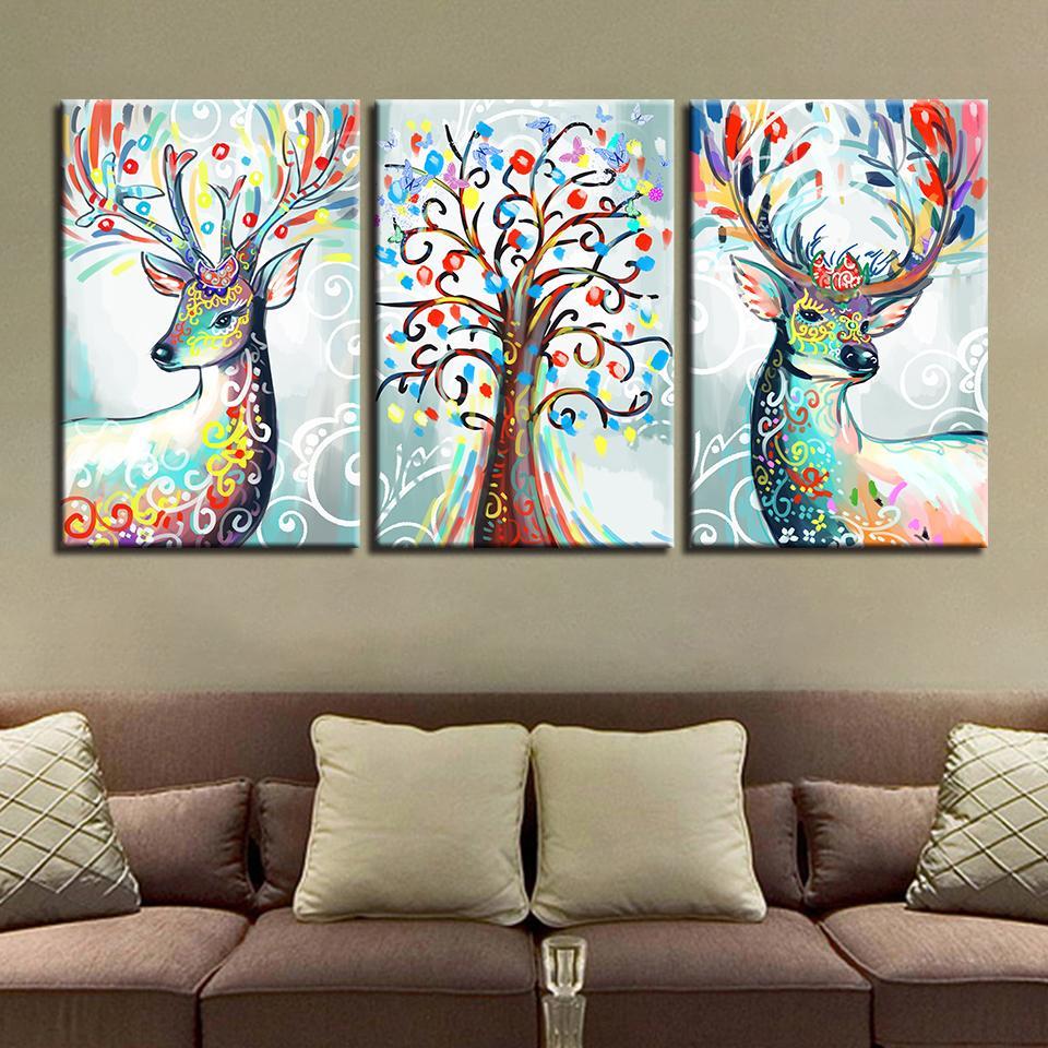 Colorful Deers