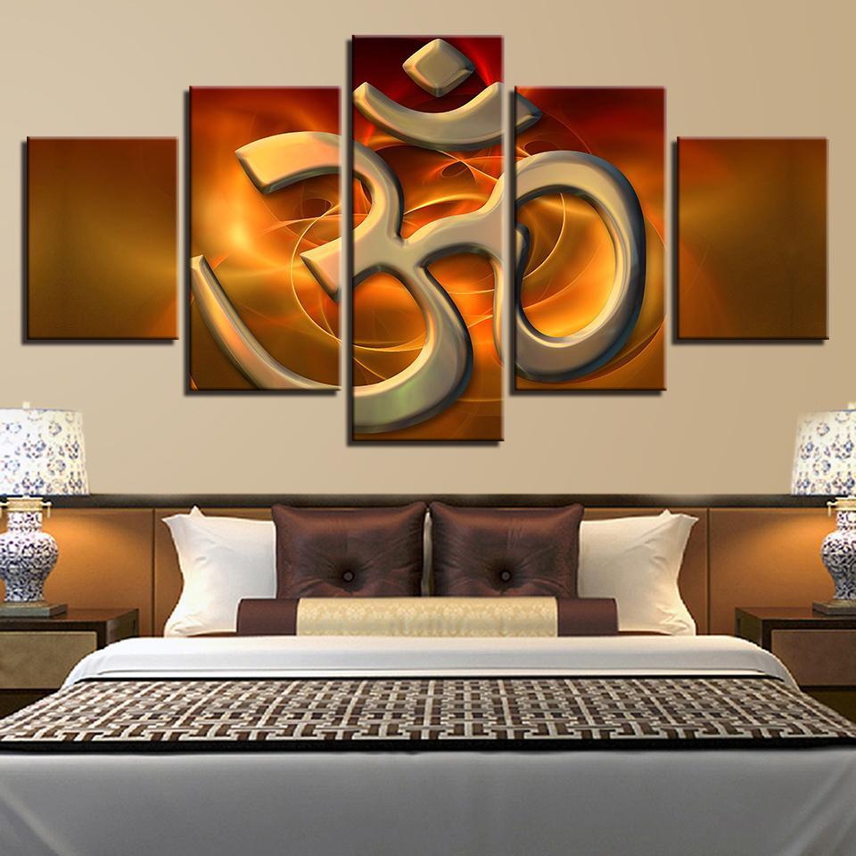 Om Mantra Canvas Set