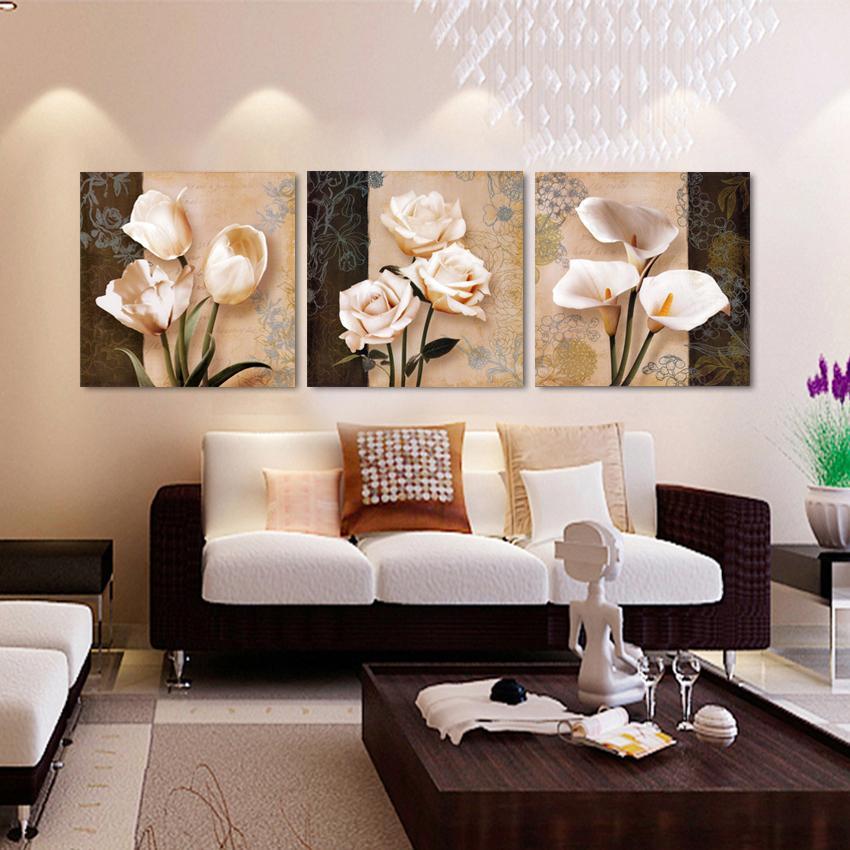 Nine Flowers Canvas Set