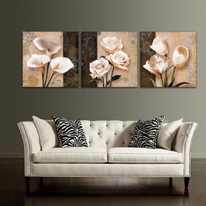 Nine Flowers Canvas Set