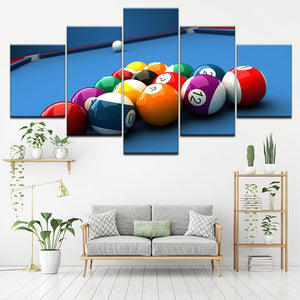 Billiard Table Canvas Set