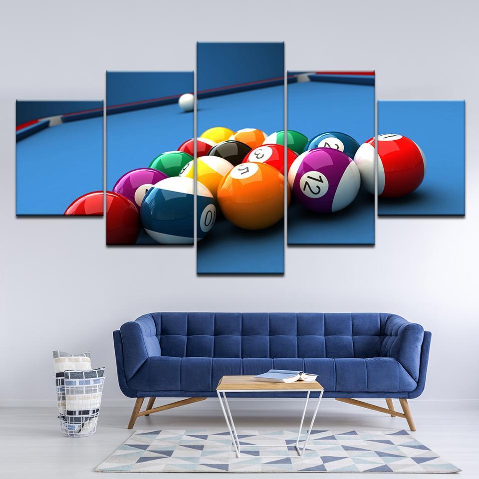 Billiard Table Canvas Set