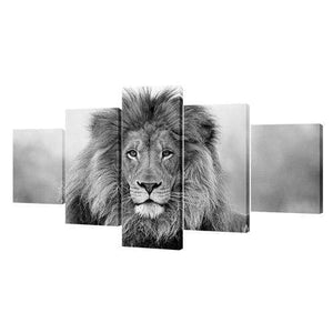 Black And White Lion