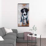 Sitting Dog - Wooden Magnetic Frame