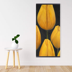 Six Daffodils Flowers - Wooden Magnetic Frame