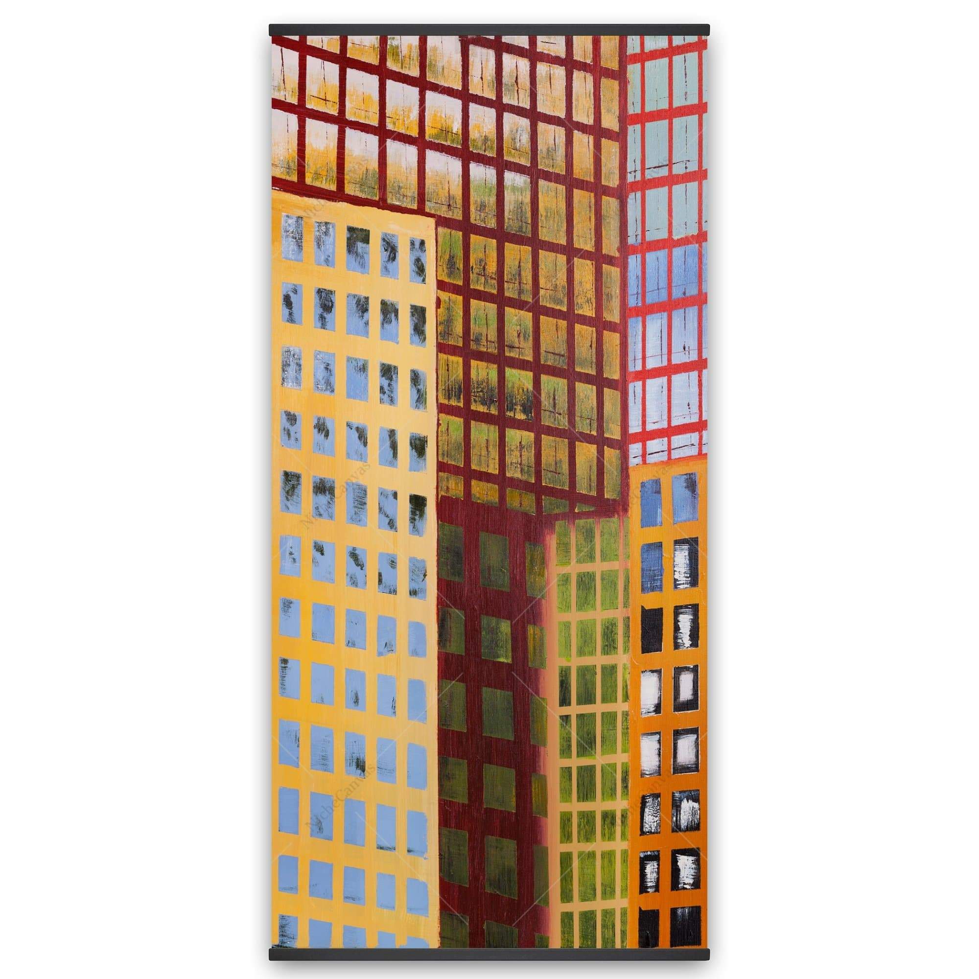 Skyscraper Windows - Wooden Magnetic Frame