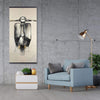 Small Black Moped - Wooden Magnetic Frame