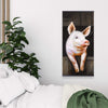 Smiling Pig - Wooden Magnetic Frame