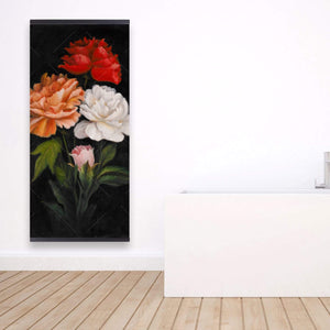 Three Beautiful Rose Flowers - Wooden Magnetic Frame