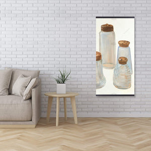 Vintage Salt And Pepper Shaker - Wooden Magnetic Frame