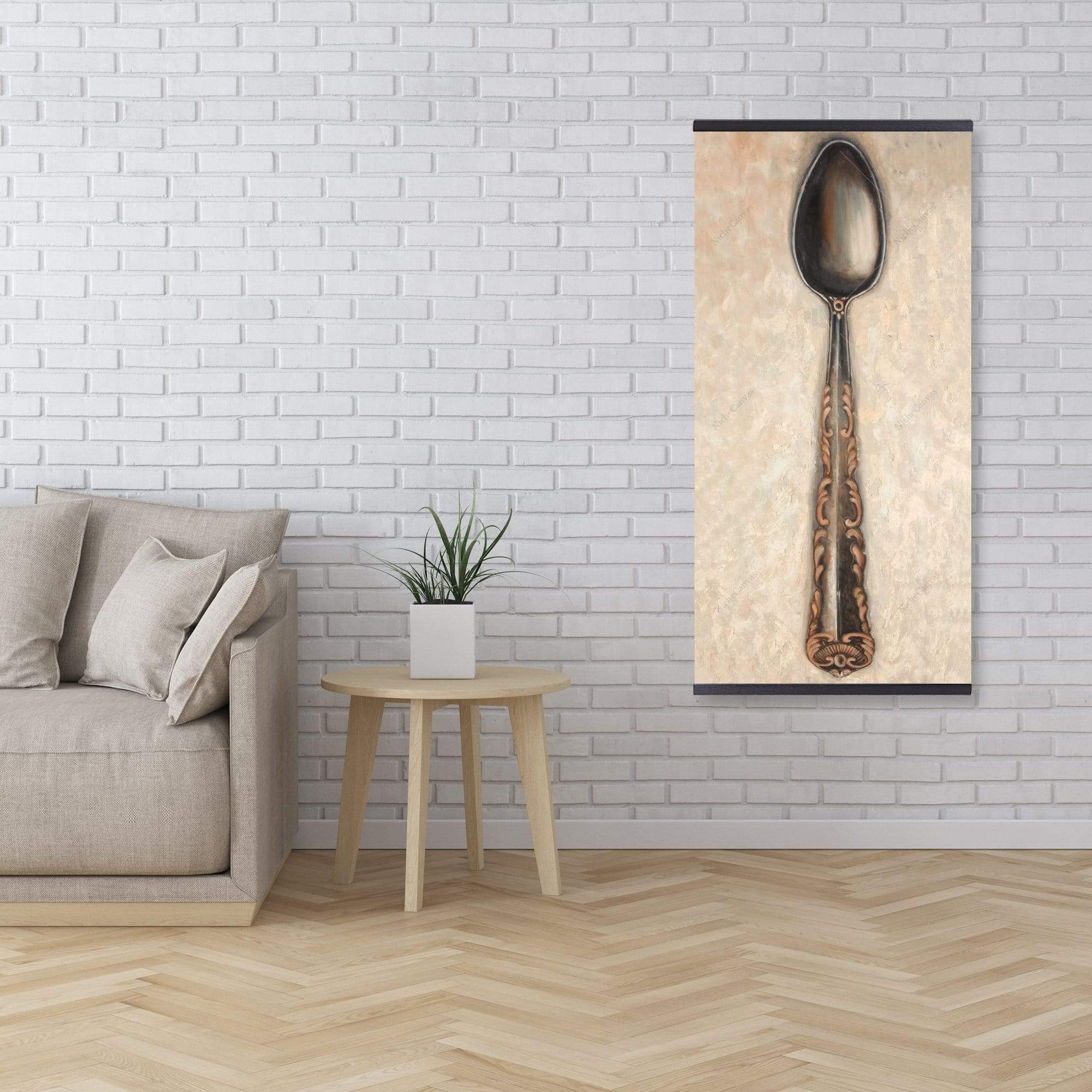 Vintage Spoon - Wooden Magnetic Frame
